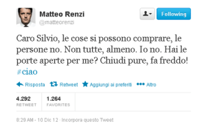 RenziTweetBerlusconi